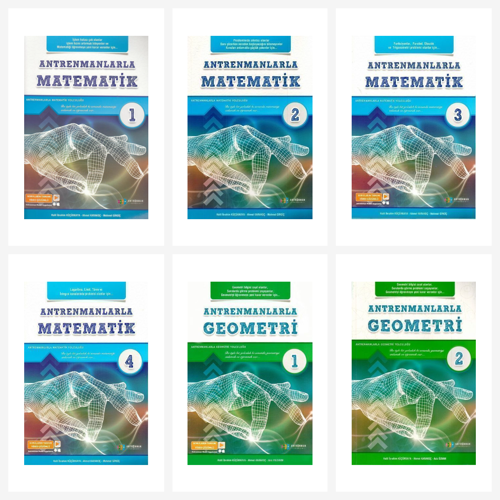 Antrenmanlarla Matematik ve Geometri Seti 6 Kitap Antrenman Yayıncılık
