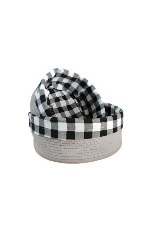 2 Li Astarlı Sepet Organizer Gri Renk