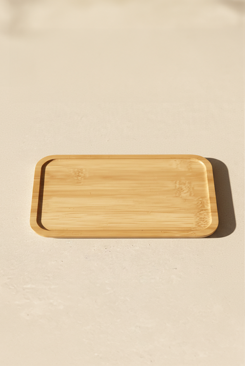 Deny Bambu Dikdörtgen Yağdanlık Altı