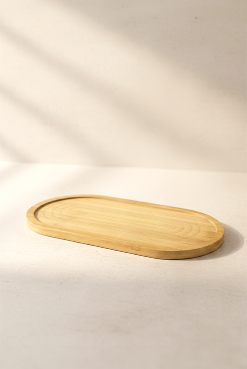 Deny Bambu Oval Yağdanlık Altı