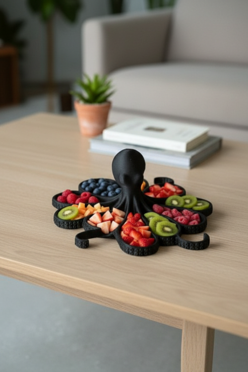 Dekoratif Ahtapot Stand Takı Makyaj Masaüstü Organizer Çok Amaçlı Biblo Sunumluk Ev Dekorasyonu