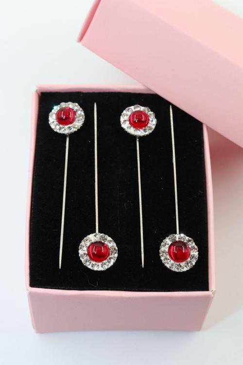 4lü Kristal Taşlı Eşarp Iğnesi. Şal Iğnesi. Türban Iğnesi. Başörtü Iğnesi. Eşarp Ve Şal Iğnesi