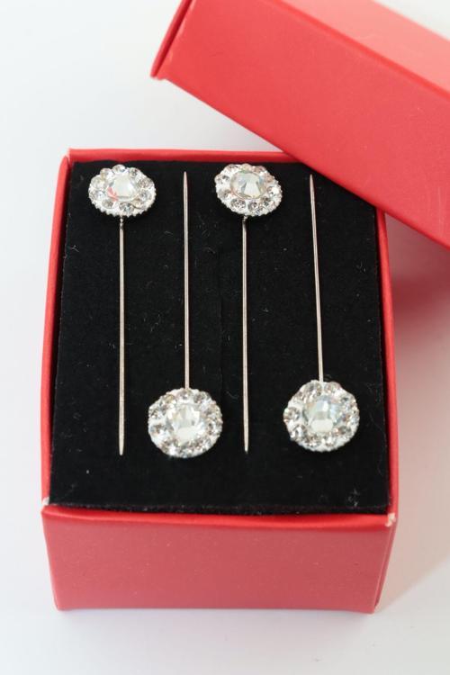 4lü Yuvarlak Taşlı Eşarp Ve Şal Iğnesi. Eşarp Iğnesi. Şal Iğnesi. Türban Iğnesi. Başörtü Iğnesi