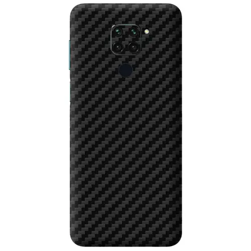 Xiaomi Redmi Note 9 Kaplama Siyah Karbon Fiber