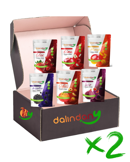 Dondurularak Kurutulmuş Meyve Dilimleri Aile Boyu 20 Gram x 12 Paket