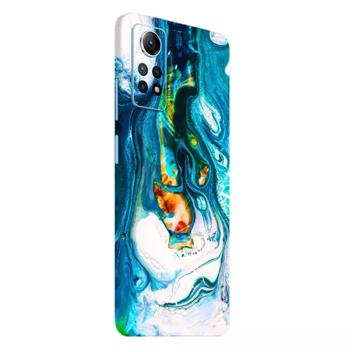 Xiaomi Redmi Note 12 Pro Kaplama Mavi Buzul Yağlı Boya
