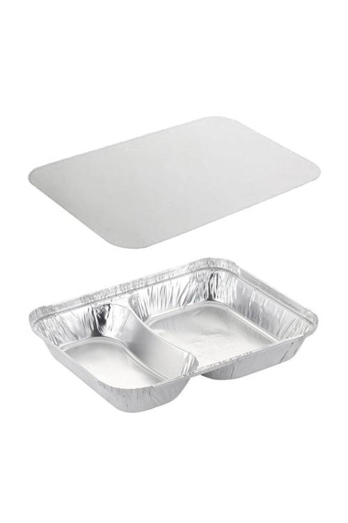 2 Gözlü Alüminyum Kap Ve Kapak Seti 100lü