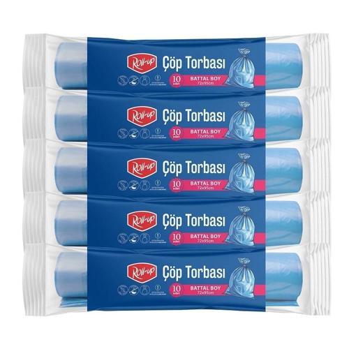 Çöp Torbası Battal 72x95cm 10 Adet x 5 Paket