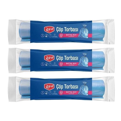 Çöp Torbası Battal 72x95cm 10 Adet x 3 Paket