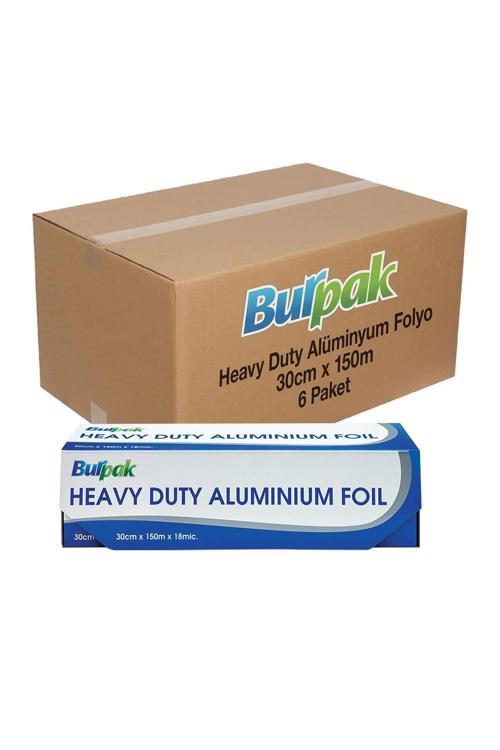 Heavy Duty Alüminyum Folyo 30cm x 150m 6 Adet (Koli)