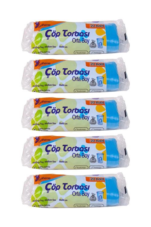 Orta Boy Çöp Poşeti Seti 5 Adet