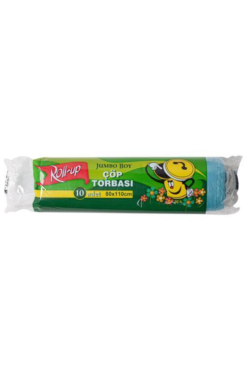 Jumbo Boy Mavi Çöp Torbası 80x110cm 10 Adet