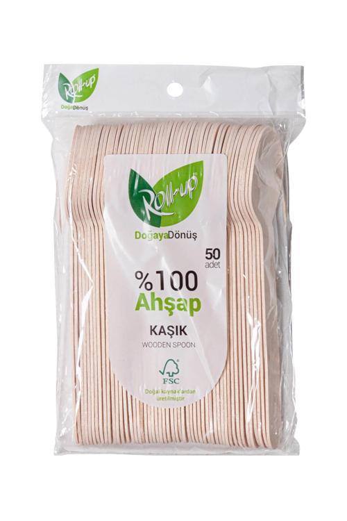 Doğa Dostu Ahşap Kaşık 50li