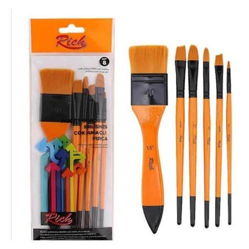 SET:8 Zemin Fırça Karma Set 6'Lı (SET8-03357)