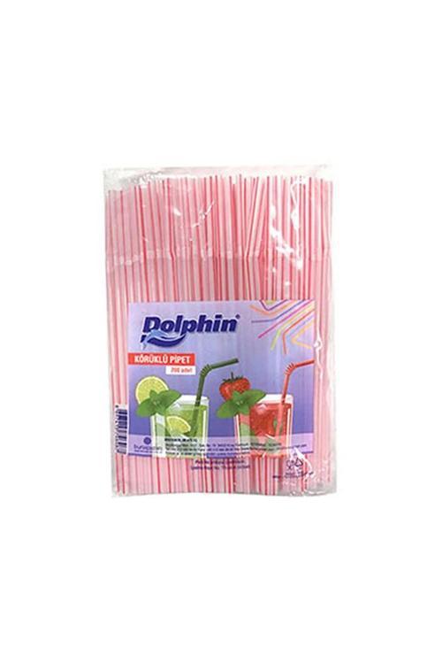 Körüklü Plastik Pipet 5mm x 22cm - 200 Adet