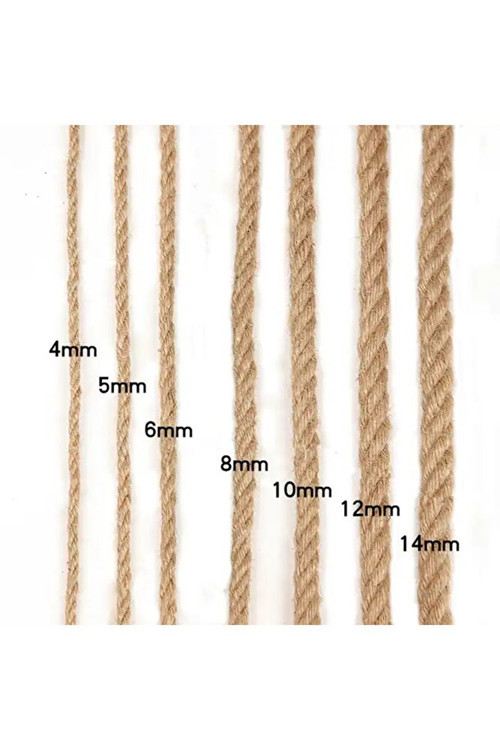 4 mm 50 Metre Jüt Halat Kendir İp Hasır Urgan