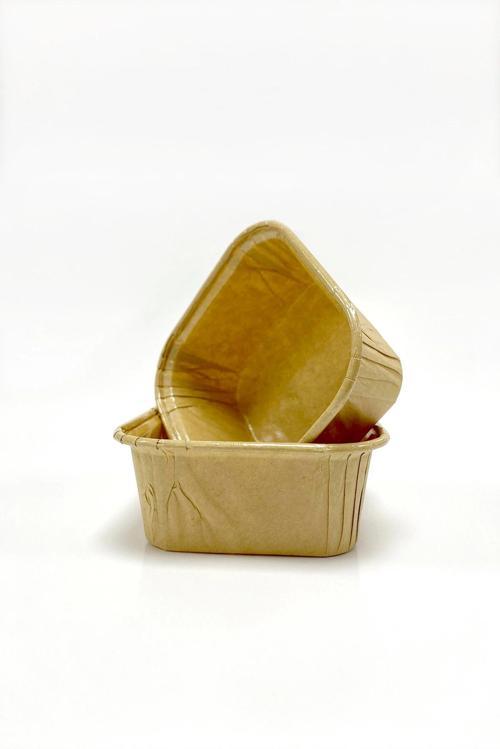 Muffin Kek Kapsülü Kare Kraft 50li