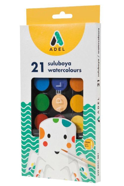 Sulu Boya 21 Renk 30 mm.