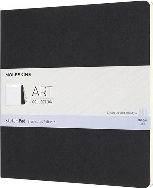 Art Sketchbook Yumuşak Kapak Eskiz Çizim Defteri 19x19 cm. 120 gr. 48 Sayfa Siyah