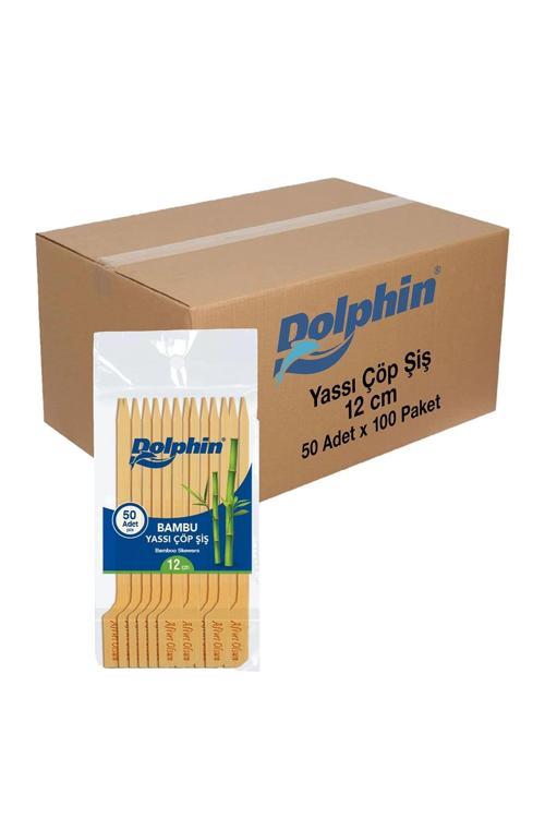 Yassı Çöp Şiş 12cm 50 Adet x 100 Paket (Koli)