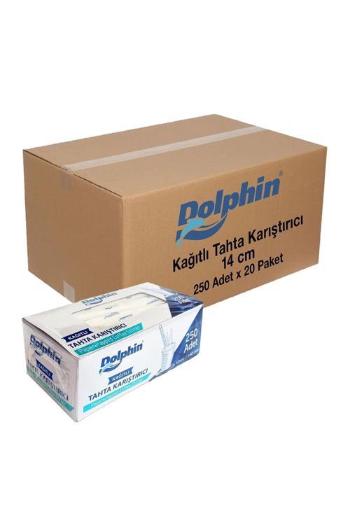 Kağıtlı Tahta Karıştırıcı 14cm 250 Adet x 20 Paket (Koli)