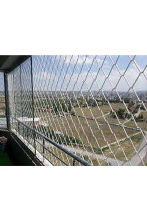 6 Mm 1,50 X 15 Metre Balkon Güvenlik Filesi Çocuk Emniyet Ağı Merdiven Güvenlik Filesi Güvenlik Ağı 