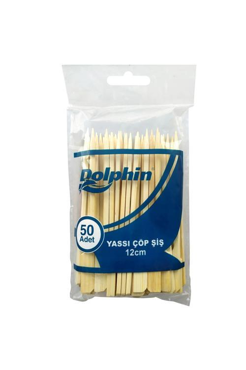 Yassı Çöp Şiş 12cm 50li