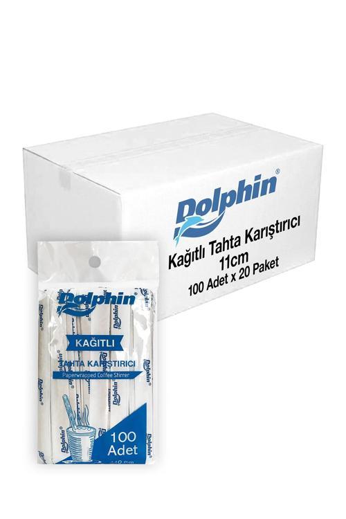 Kağıtlı Tahta Karıştırıcı 11cm Poşetli 100lü x 20 Paket (Koli)