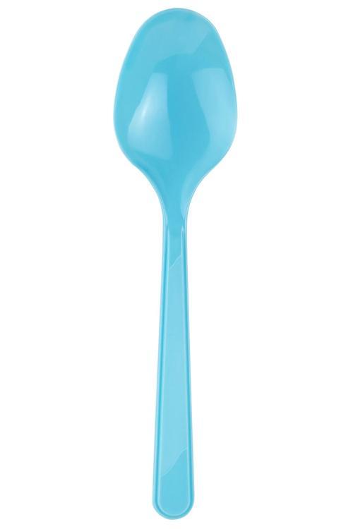 Plastik Kaşık Açık Mavi 25li