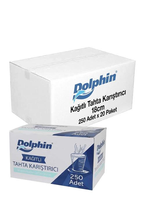 Kağıtlı Tahta Karıştırıcı 18cm 250li x 20 Paket (Koli)
