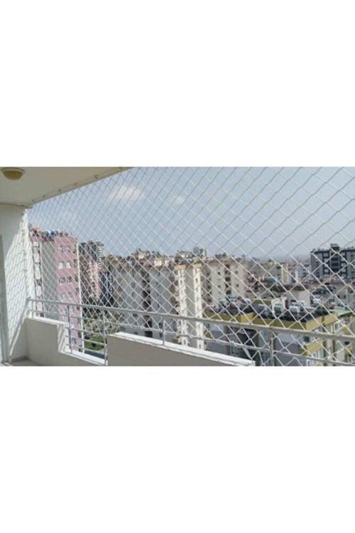 6 Mm 1,50 X 10 Metre Balkon Güvenlik Filesi Çocuk Emniyet Ağı Merdiven Güvenlik Filesi 6 Milim 