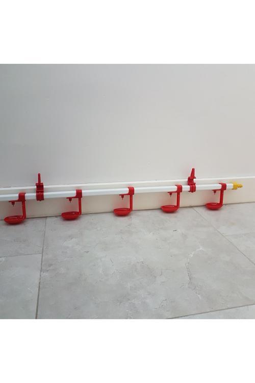 Otomatik Nipel Suluk 100 Cm 5 Damlalıklı Tavuk Suluk