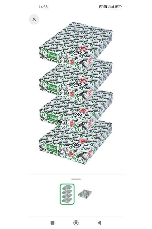 Copier Bond 4 Paket Vege A4 Fotokopi Kağıdı 80 Gr 2000 Adet