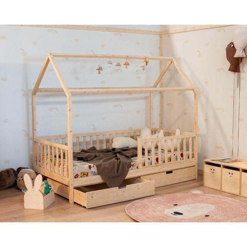 Montessorı Ev Yatak 90 x 190 Çekmeceli