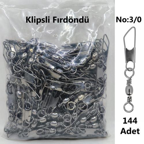 No:3/0 Klipsli Fırdöndü 144 Adet