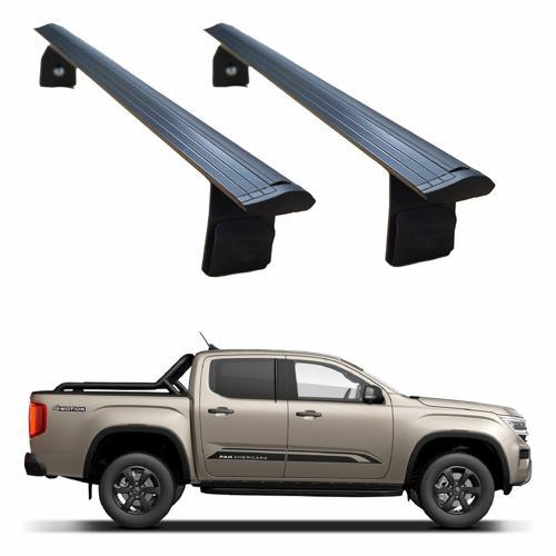 Volkswagen Amarok (2020-2025) Kasa Üstü Bed Rack Taşıyıcı Bar – Siyah | Rollbar Uyumlu |