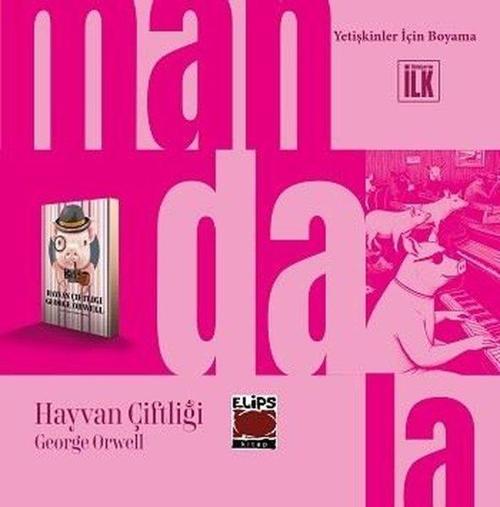 Mandala Dünyası - Hayvan Çiftliği-Yetişkinler İçin Boyama