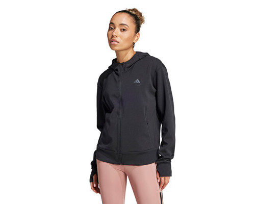D4T Fz Hoodie Kadın Antrenman Ceketi JP2654 Siyah