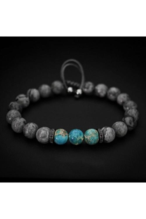 Jasper Ve Varisit Doğal Taş Bileklik