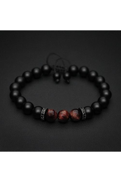 Kaplangözü Ve Oniks Doğal Taş Bileklik