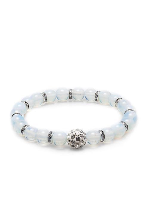 Ay Taşı Doğal Taş Tam Tur Bileklik