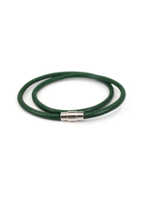 Yeşil Deri Bileklik