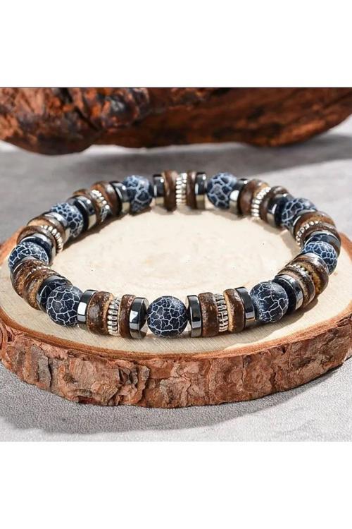 Akik Ve Hematit Doğal Taş Bileklik