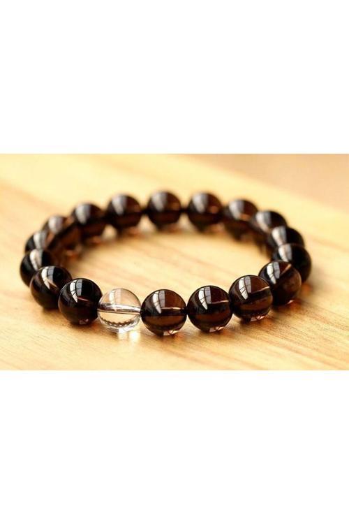 Dumanlı Kuvars Doğal Taş Bileklik