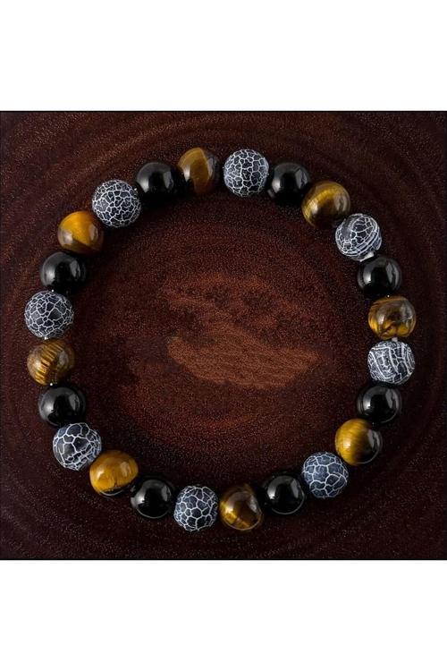 Akik, Kaplan Gözü Ve Oniks Doğal Taş Bileklik