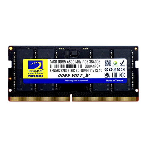 TMD516GB4800S40, 16GB, DDR5, 4800MHz,  CL40, 1.1V Notebook Ram