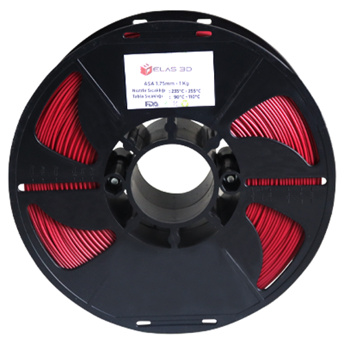 ELAS ASA Kırmızı Filament 1.75mm 1kg