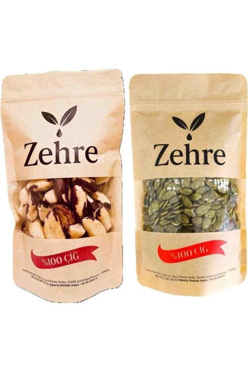 250 Gr Çiğ Kabak Çekirdeği Içi + 100 Gr Brezilya Cevizi