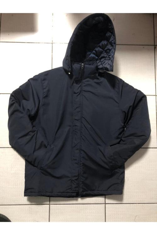 Çıkarılabilir Kapşonlu Mikro Kumaştan Kaban & Mont