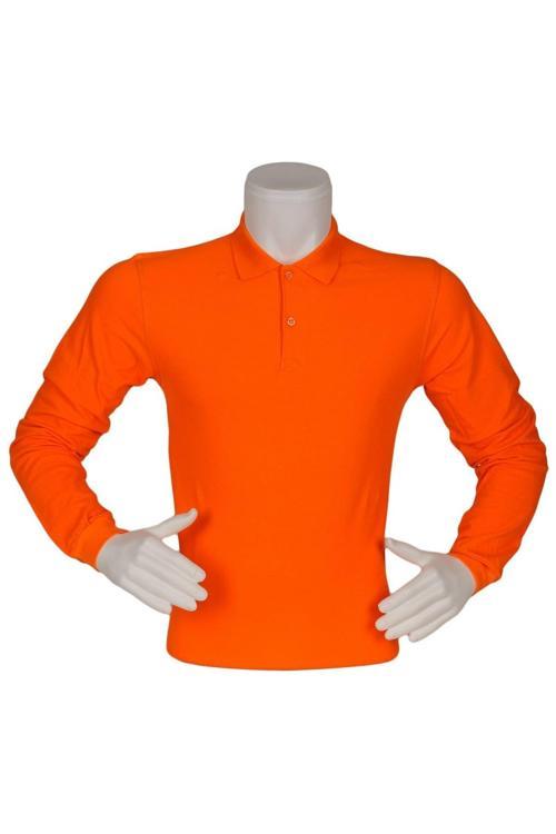 Polo Yaka Tişort Uzun Kollu